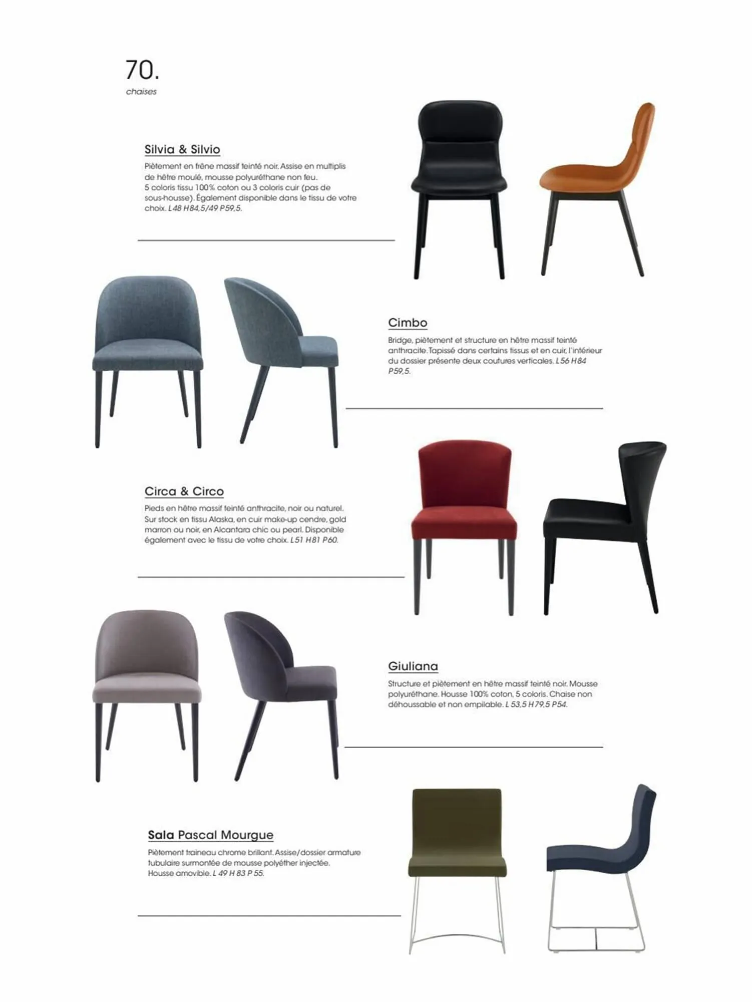 Catalogue Cinna du 5 janvier au 31 décembre 2023 - Catalogue page 70