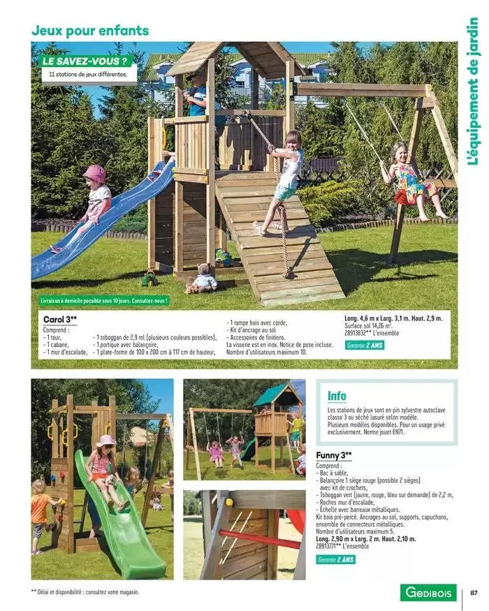 Aménagements Extérieurs 2025 du 1 janvier au 31 décembre 2025 - Catalogue page 87