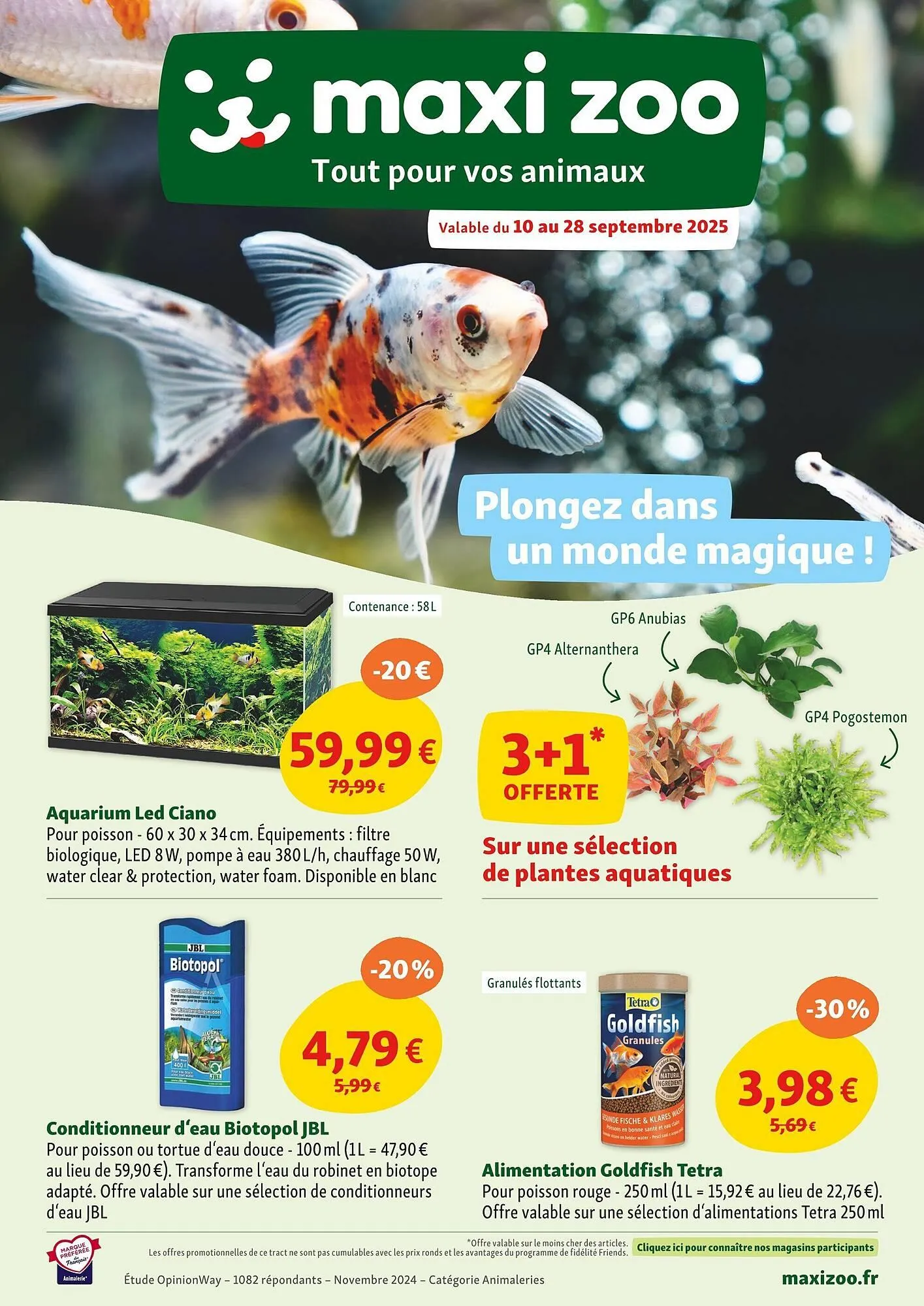 Catalogue Maxi Zoo du 10 septembre au 28 septembre 2025 - Catalogue page 1