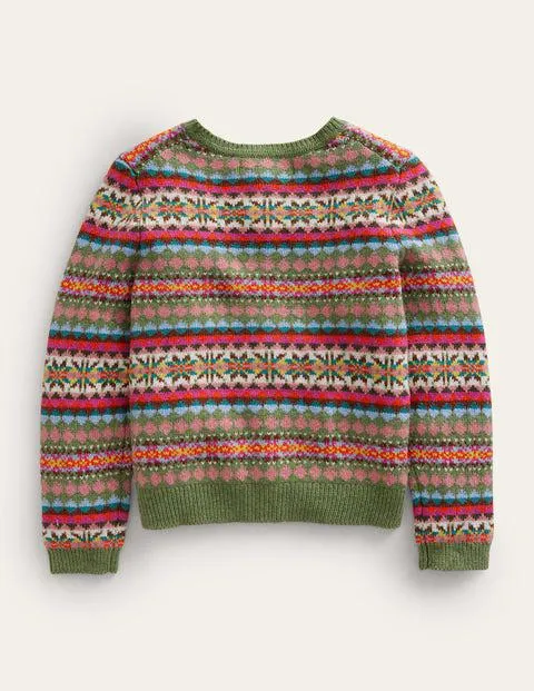 Cardigan à motif jacquard