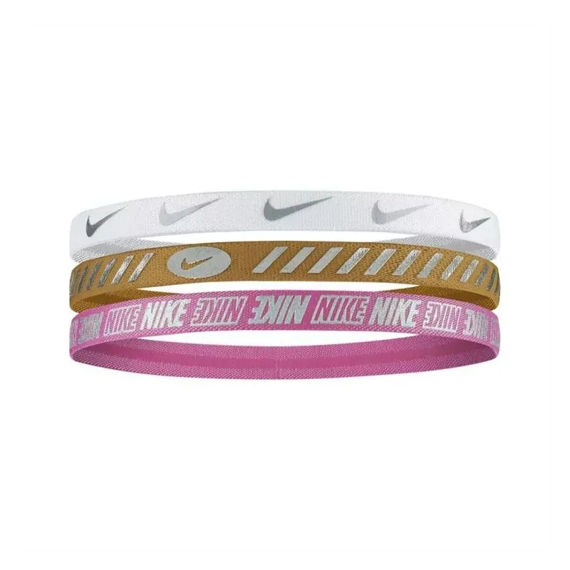 Pack 3 Bandeaux Nike Rose