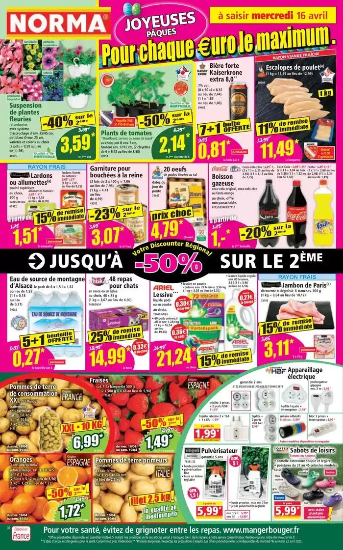 Catalogue Norma du 16 avril au 22 avril 2025 - Catalogue page 1