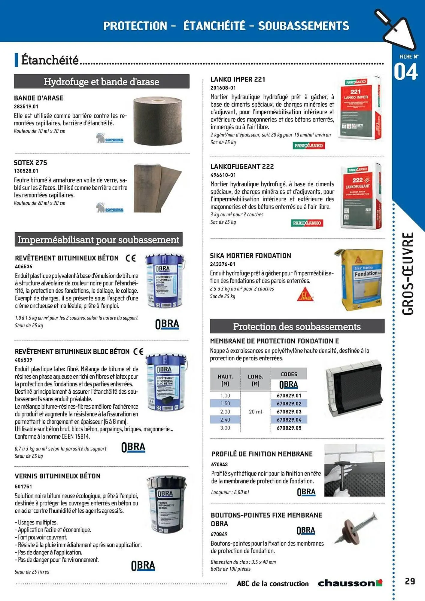 Catalogue Chausson Matériaux du 2 mai au 31 décembre 2025 - Catalogue page 31