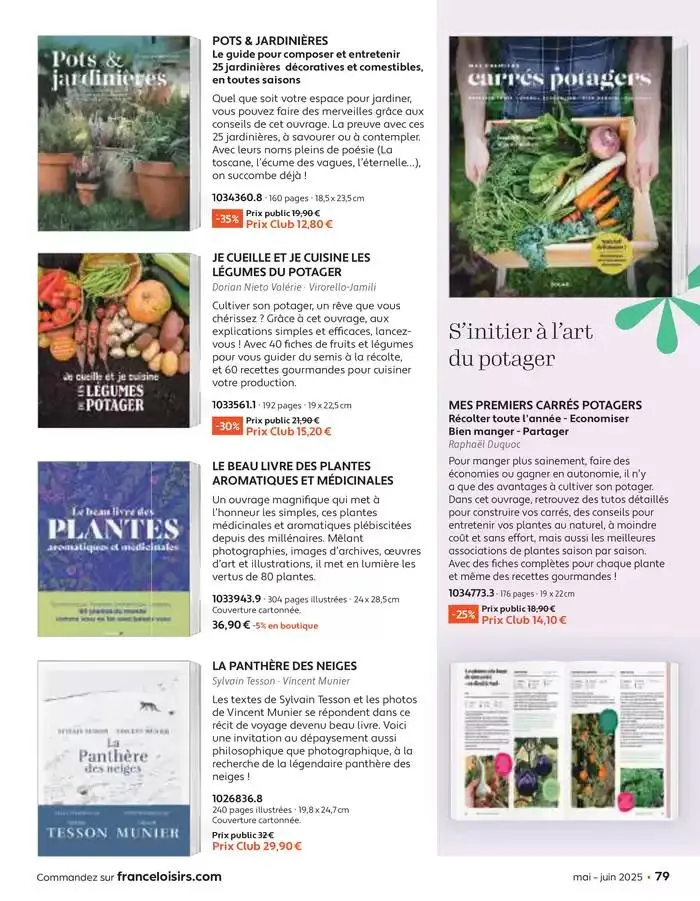 Mai - Juin 2025 du 30 avril au 30 juin 2025 - Catalogue page 79