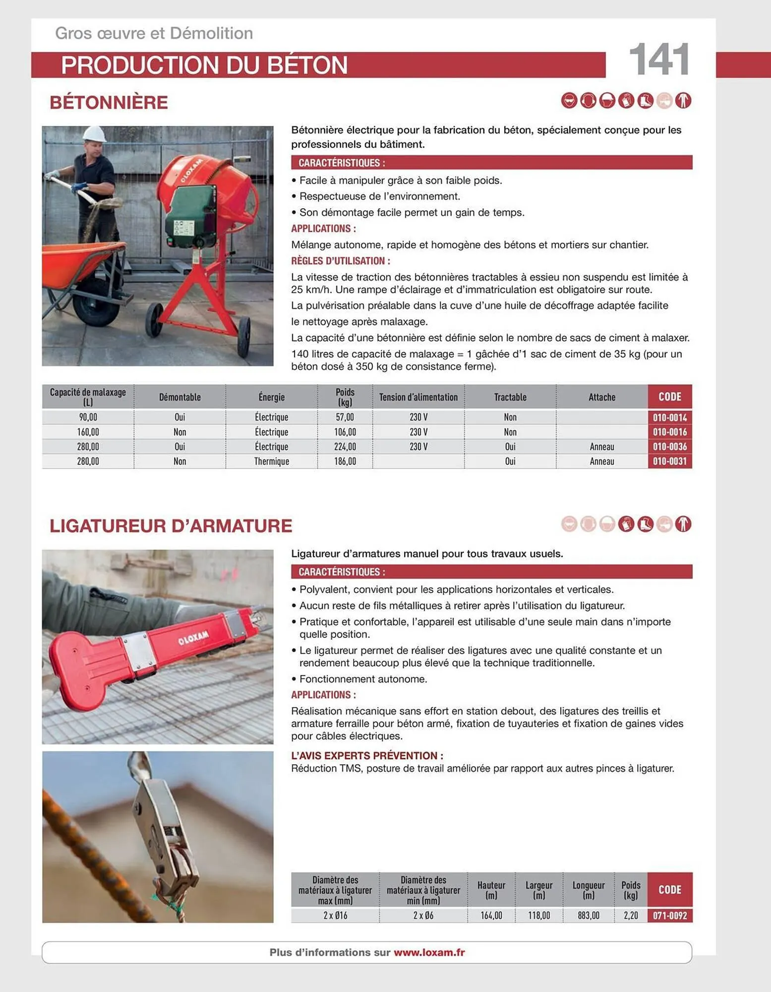 Catalogue Loxam du 10 avril au 31 décembre 2025 - Catalogue page 143