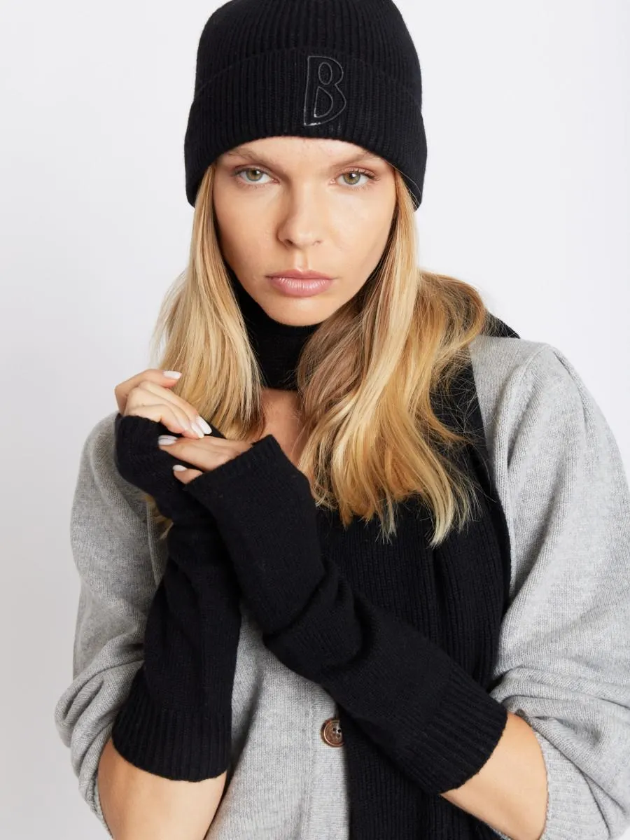 OLIVIA | Mitaines en laine noires