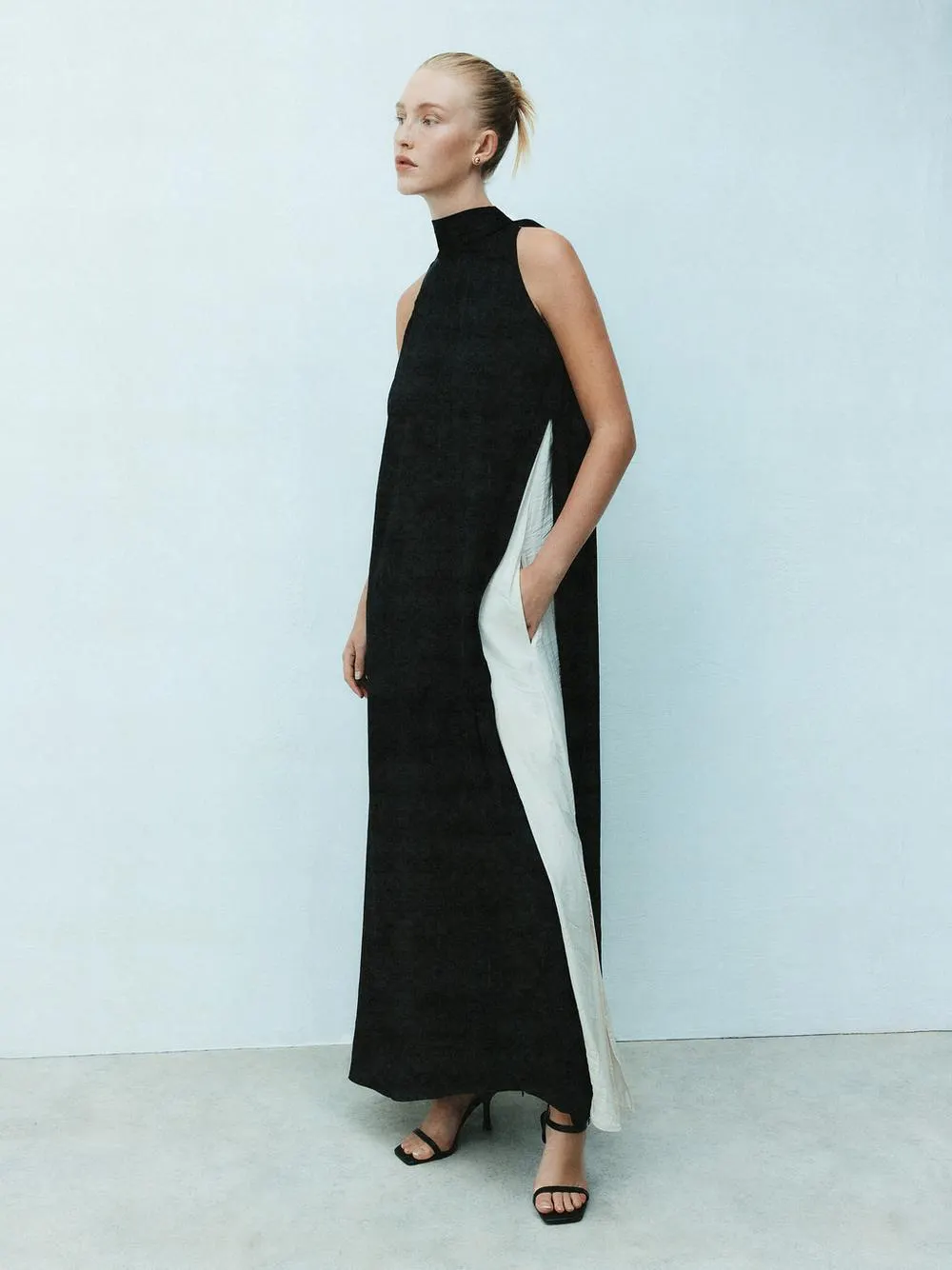 Abito midi con scollo all'americana The Edit