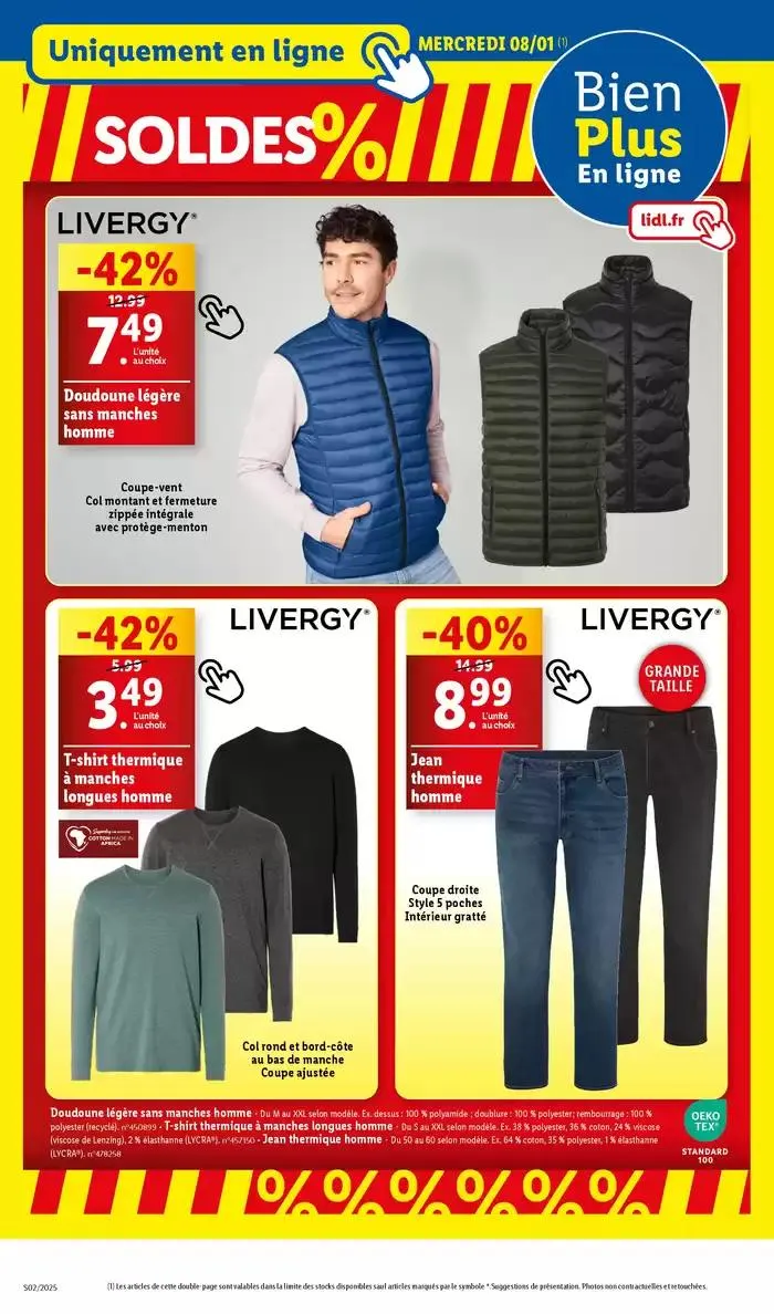 Réveillez le sportif en vous! Atteignez vos objectifs grâce aux affaires de sport Lidl. du 8 janvier au 13 janvier 2025 - Catalogue page 12