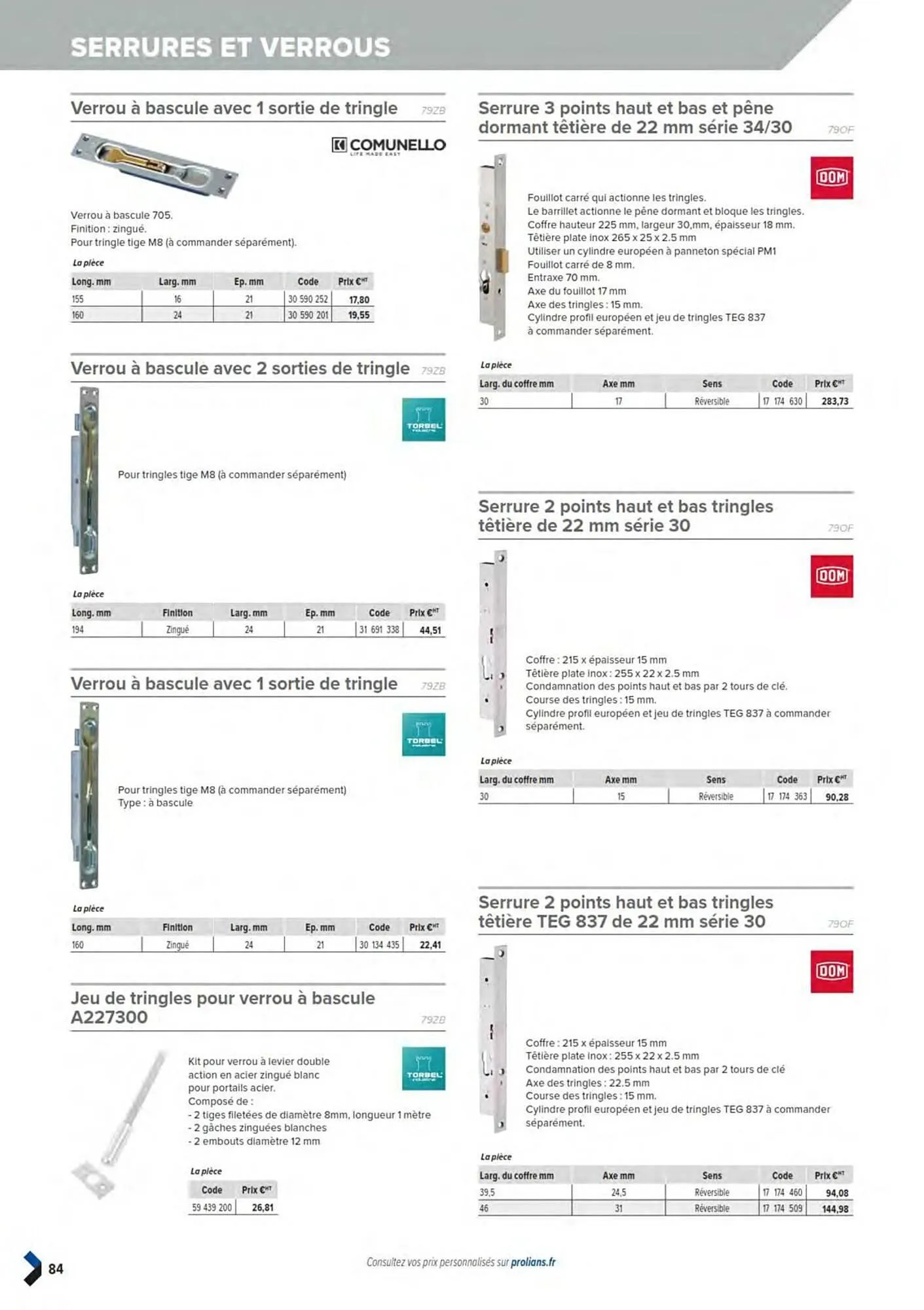 Catalogue Prolians du 11 mars au 31 décembre 2025 - Catalogue page 86