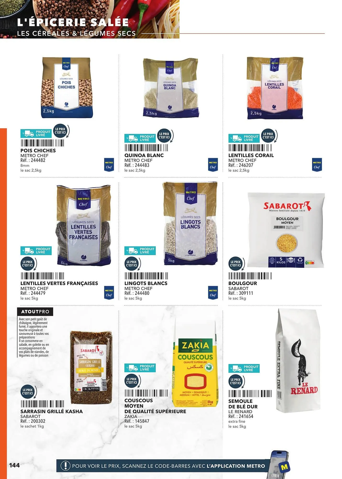 Catalogue METRO du 2 mars au 31 décembre 2025 - Catalogue page 144
