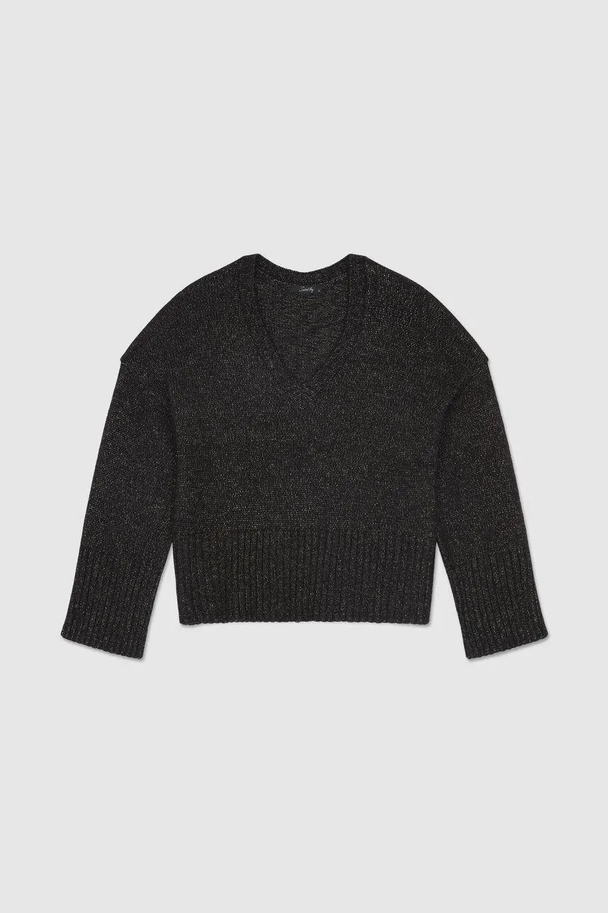 Pull ample en maille lurex PALISSANDRE FULSHY