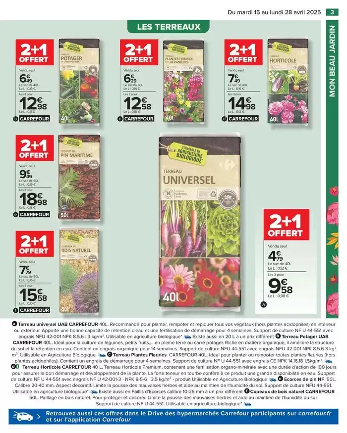 PROFITER ENFIN DE SON JARDIN du 15 avril au 28 avril 2025 - Catalogue page 3
