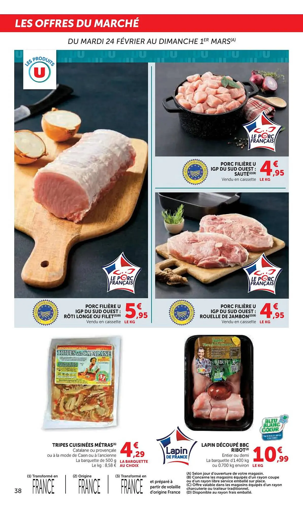 Catalogue Super U du 24 février au 8 mars 2026 - Catalogue page 38