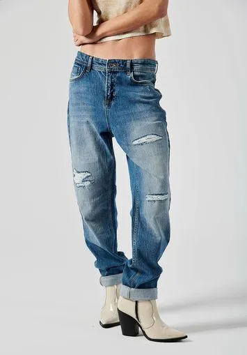 Jean boyfriend Femme