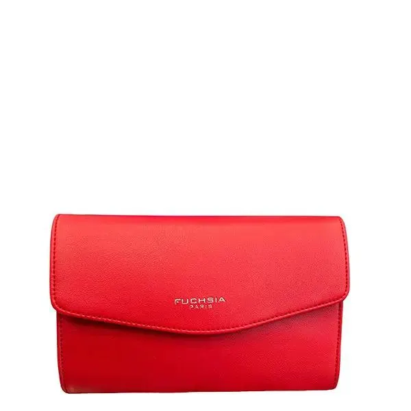 Fuschia Paris - Grande pochette Saint Malo - Rouge