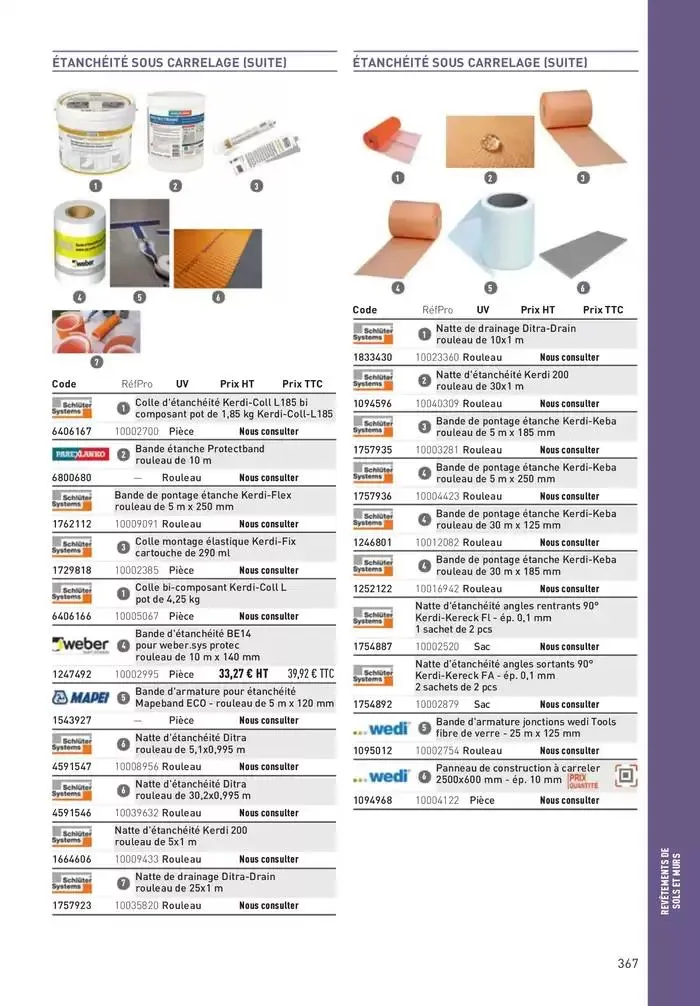 Matériaux 2025 du 1 janvier au 31 décembre 2025 - Catalogue page 367