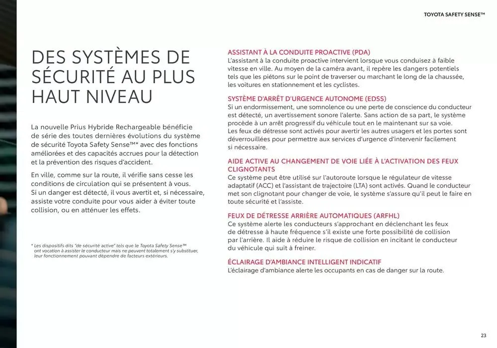 Toyota Prius Hybride Rechargeable du 17 décembre au 17 décembre 2025 - Catalogue page 23