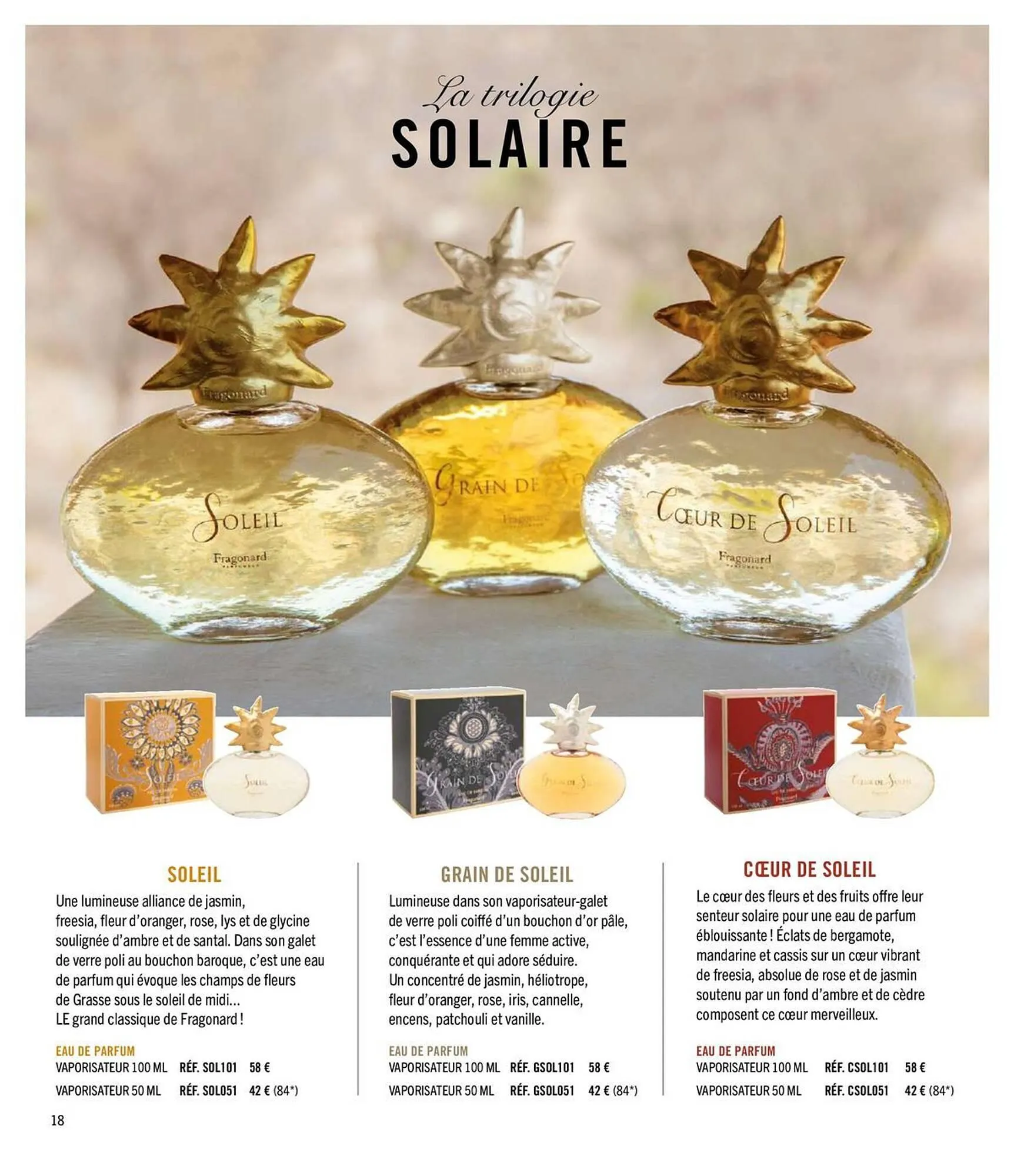 Catalogue Fragonard du 1 avril au 31 décembre 2026 - Catalogue page 18