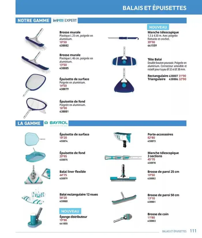 Les plaisir de l'eau Piscine,Spa,Arrosage du 10 mars au 31 décembre 2025 - Catalogue page 111