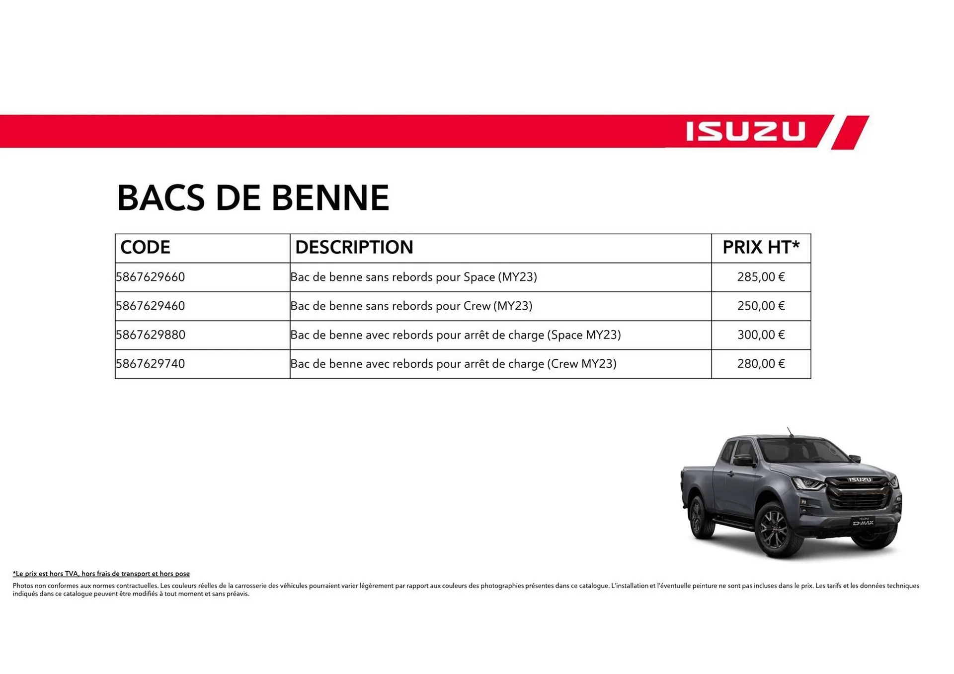 Catalogue Isuzu du 15 octobre au 15 octobre 2025 - Catalogue page 28