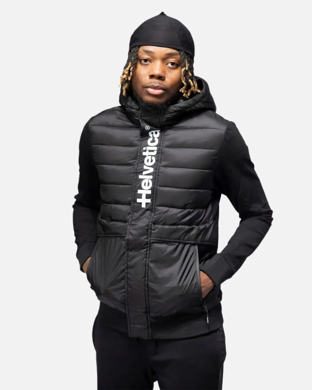 Veste de survêtement Helvetica Jambo - Noir/Blanc