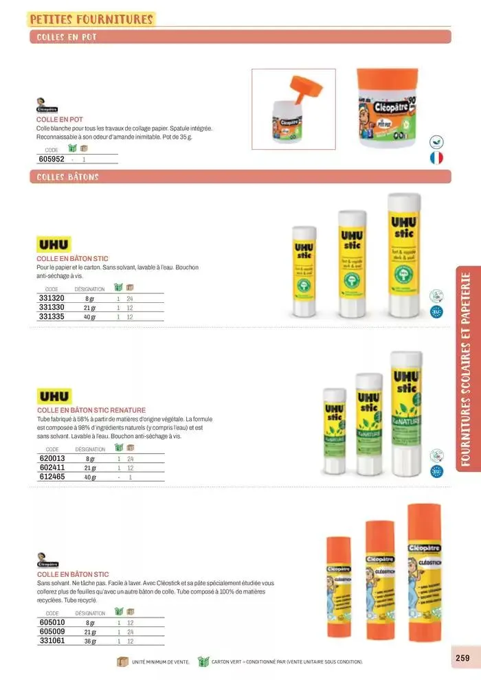 Nos Catalogues Thématiques du 1 janvier au 31 décembre 2025 - Catalogue page 261