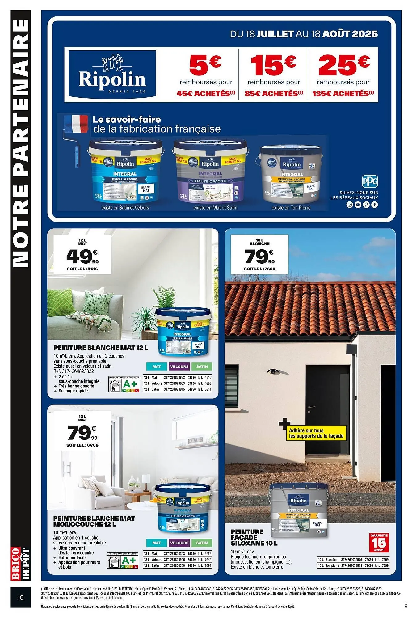 Catalogue Brico Dépôt du 18 juillet au 7 août 2025 - Catalogue page 16