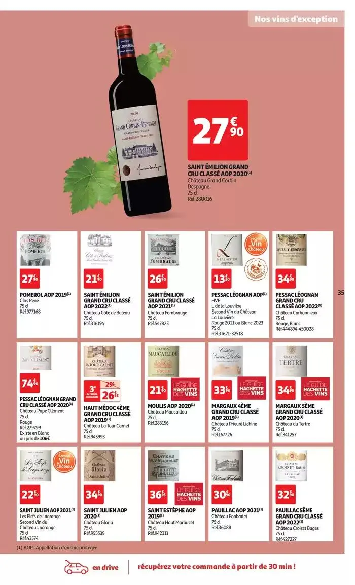 Foire aux vins : une sélection à prix modérés du 1 avril au 13 avril 2025 - Catalogue page 35