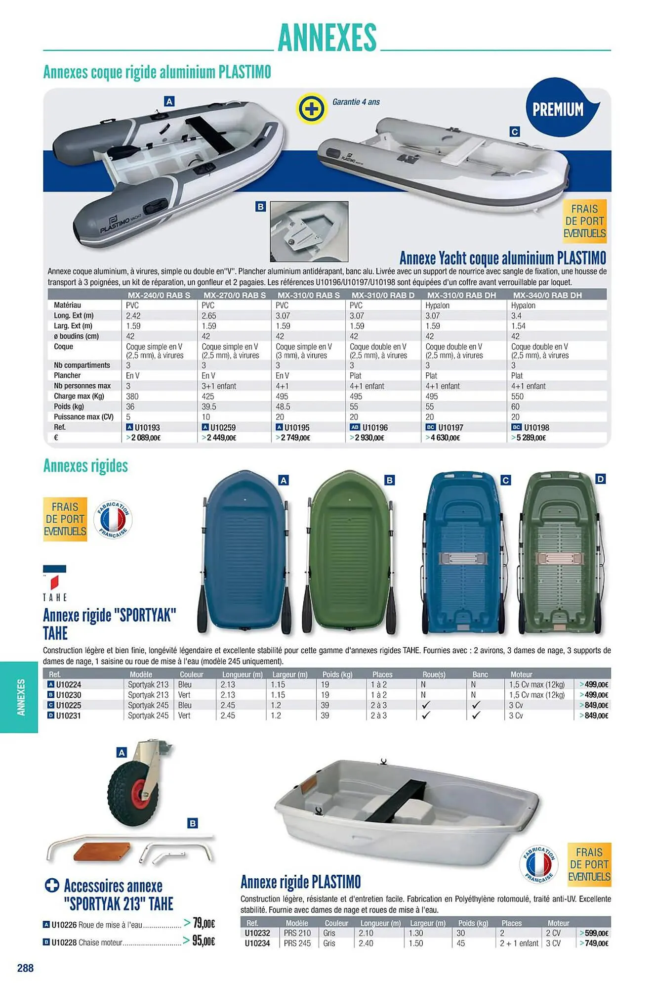 Catalogue Accastillage Diffusion du 1 mars au 31 décembre 2023 - Catalogue page 290