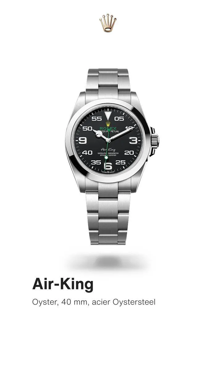 Rolex Air King du 24 septembre au 23 septembre 2025 - Catalogue page 1