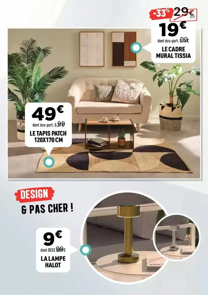 Des prix déco qui n'attendent pas ! du 3 mars au 16 mars 2025 - Catalogue page 9