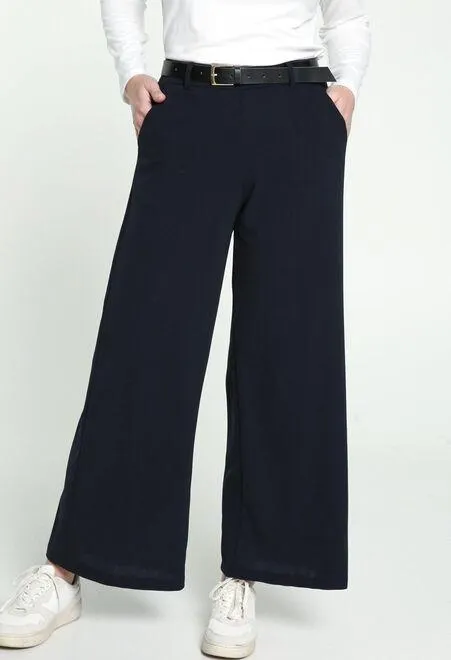 Pantalon large avec ceinture