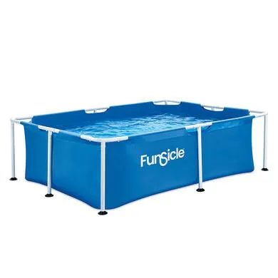 Piscine tubulaire rectangulaire 2,13 x 1,52 x 0,61 m - Bleue