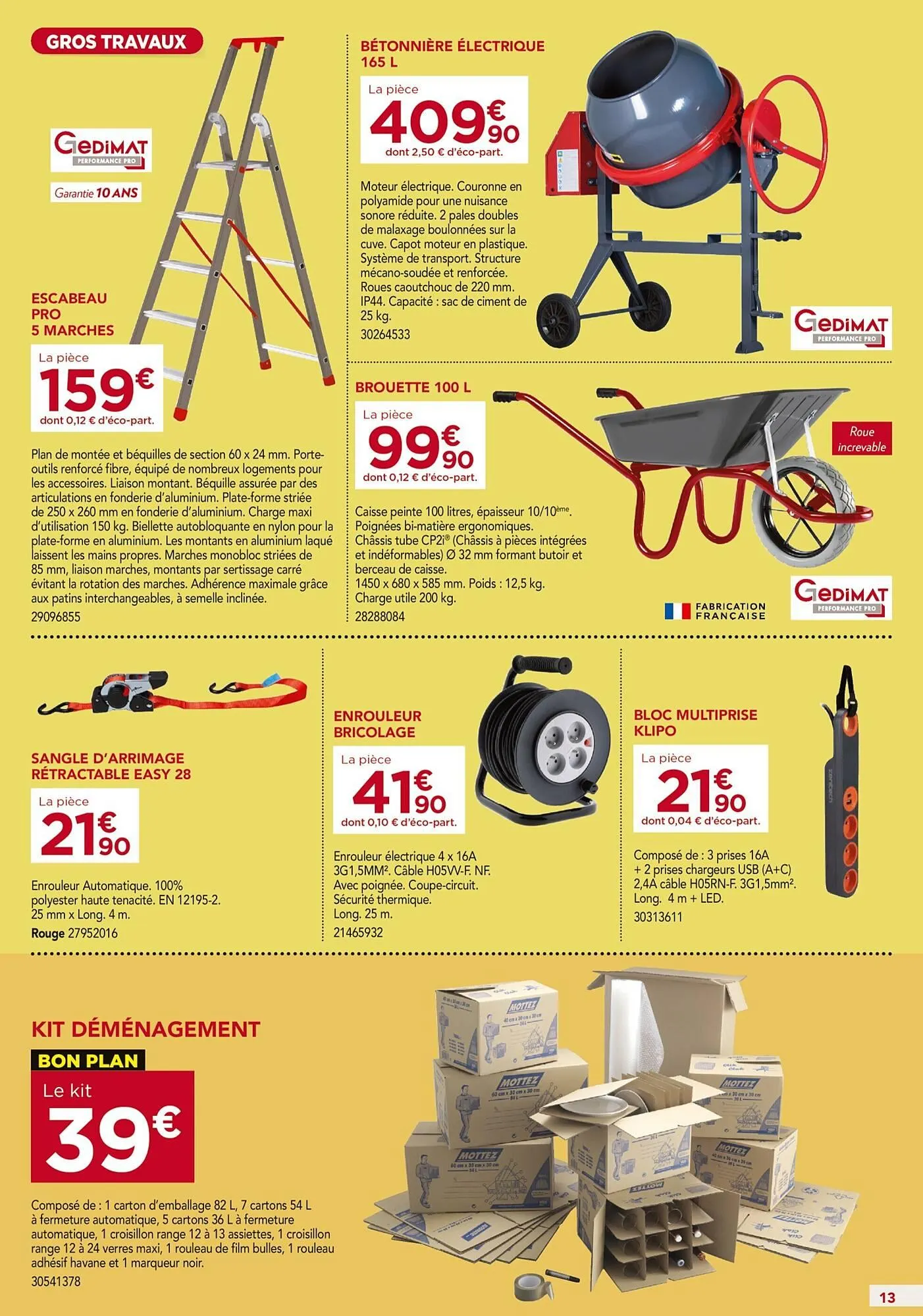 Catalogue Gedimat du 2 juillet au 26 juillet 2025 - Catalogue page 13