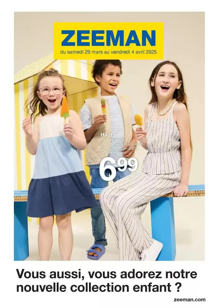 Vous aussi, vous adorez notre nouvelle collection enfant ? du 28 mars au 4 avril 2025 - Catalogue page 1