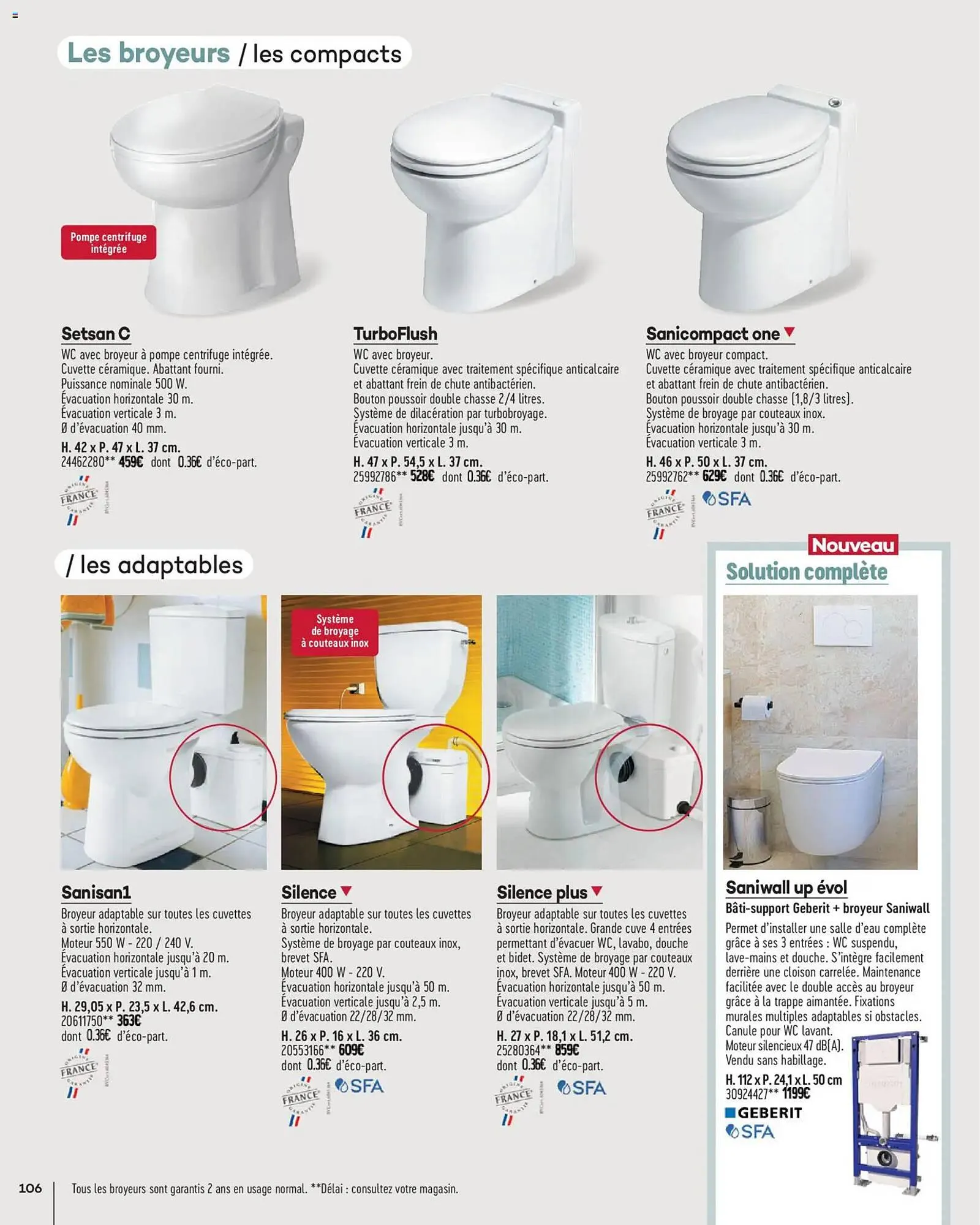 Catalogue Gedimat du 1 avril au 30 avril 2026 - Catalogue page 106