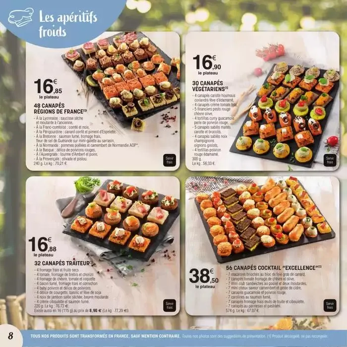 CARTE TRAITEUR PERMANENTE du 3 avril au 30 mars 2026 - Catalogue page 8