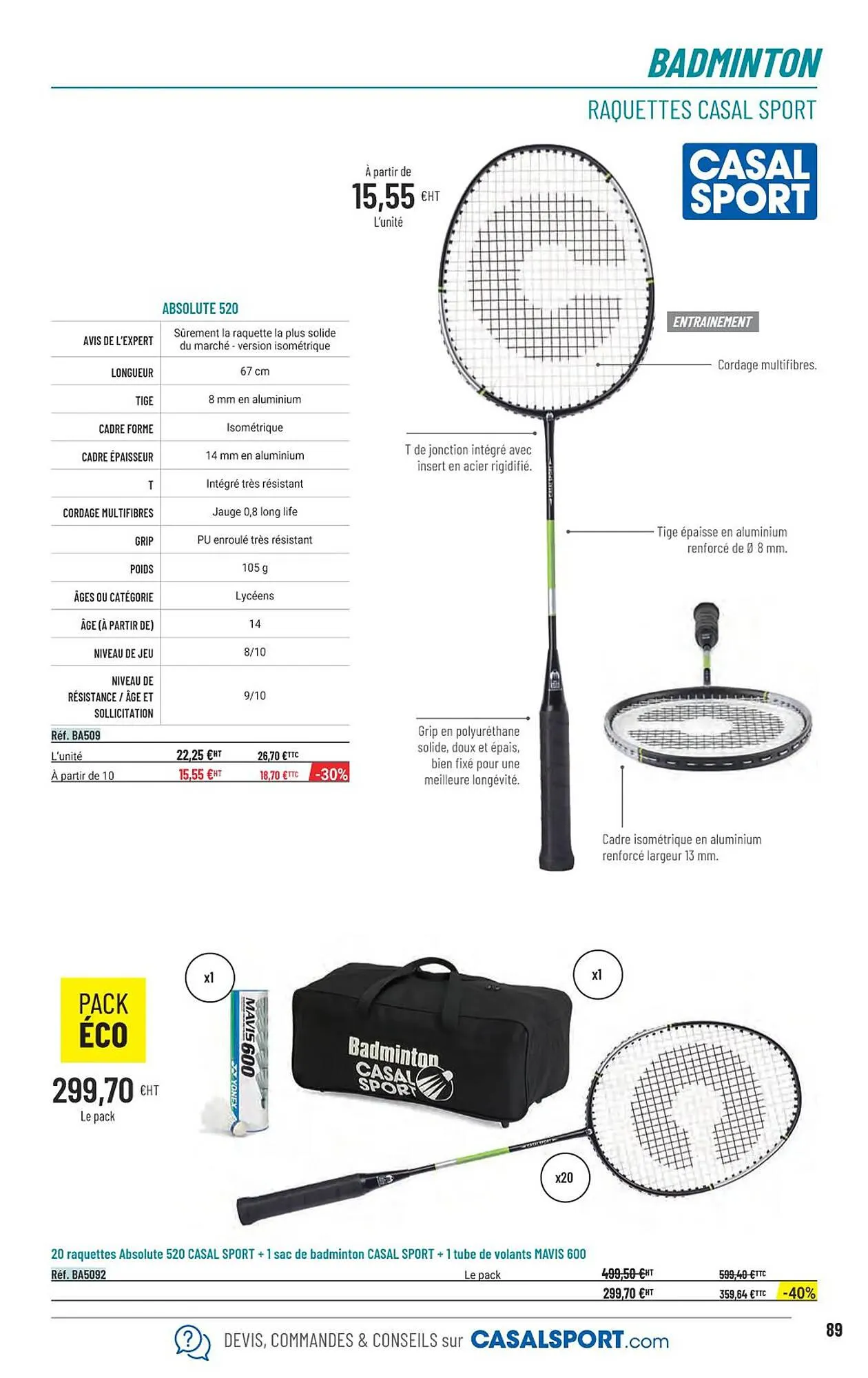 Catalogue Casal Sport du 22 janvier au 31 décembre 2026 - Catalogue page 61