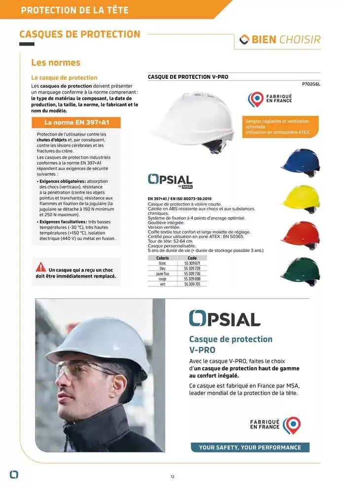 Équipements de Protection Individuelle du 21 janvier au 30 juin 2025 - Catalogue page 12