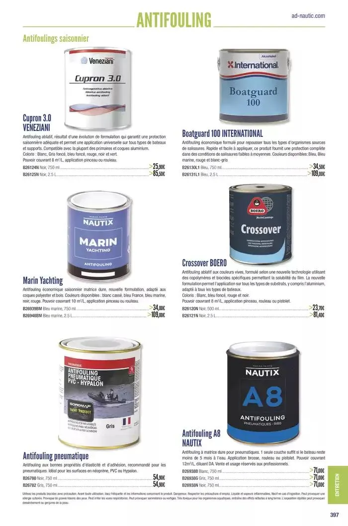 Catalogue Accastillage Diffusion 2025 du 1 janvier au 31 décembre 2025 - Catalogue page 399