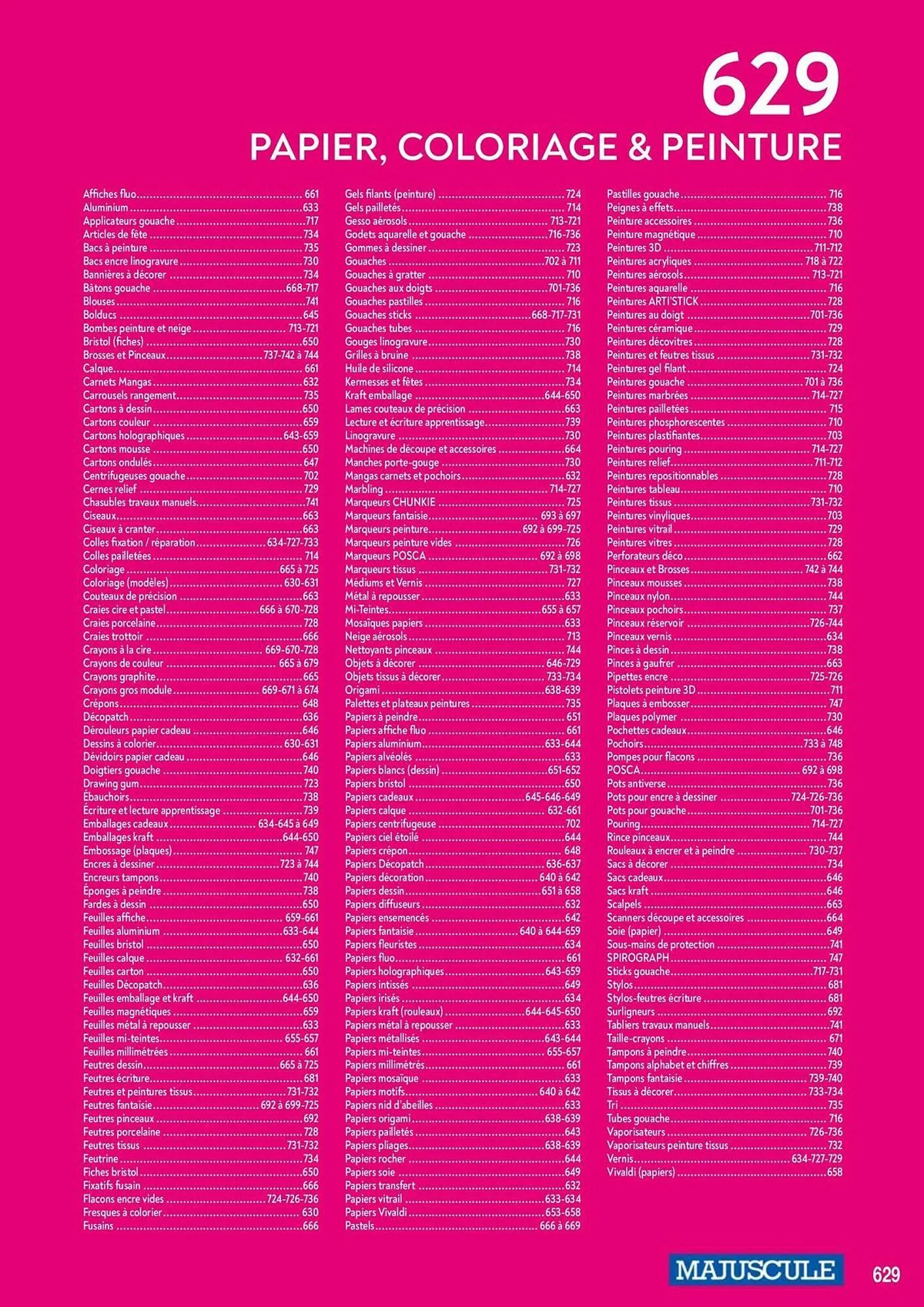 Catalogue Majuscule du 4 mars au 31 décembre 2025 - Catalogue page 653