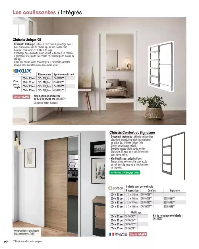 Aménagents Intérieurs 2025 du 1 janvier au 31 décembre 2025 - Catalogue page 104