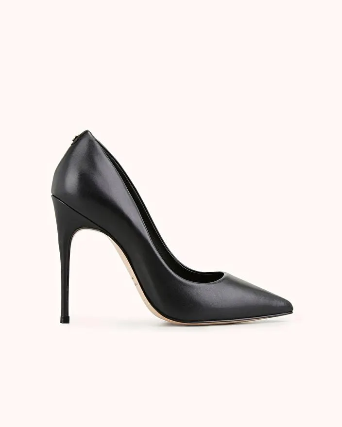 ESCARPIN AELIA en cuir lisse noir