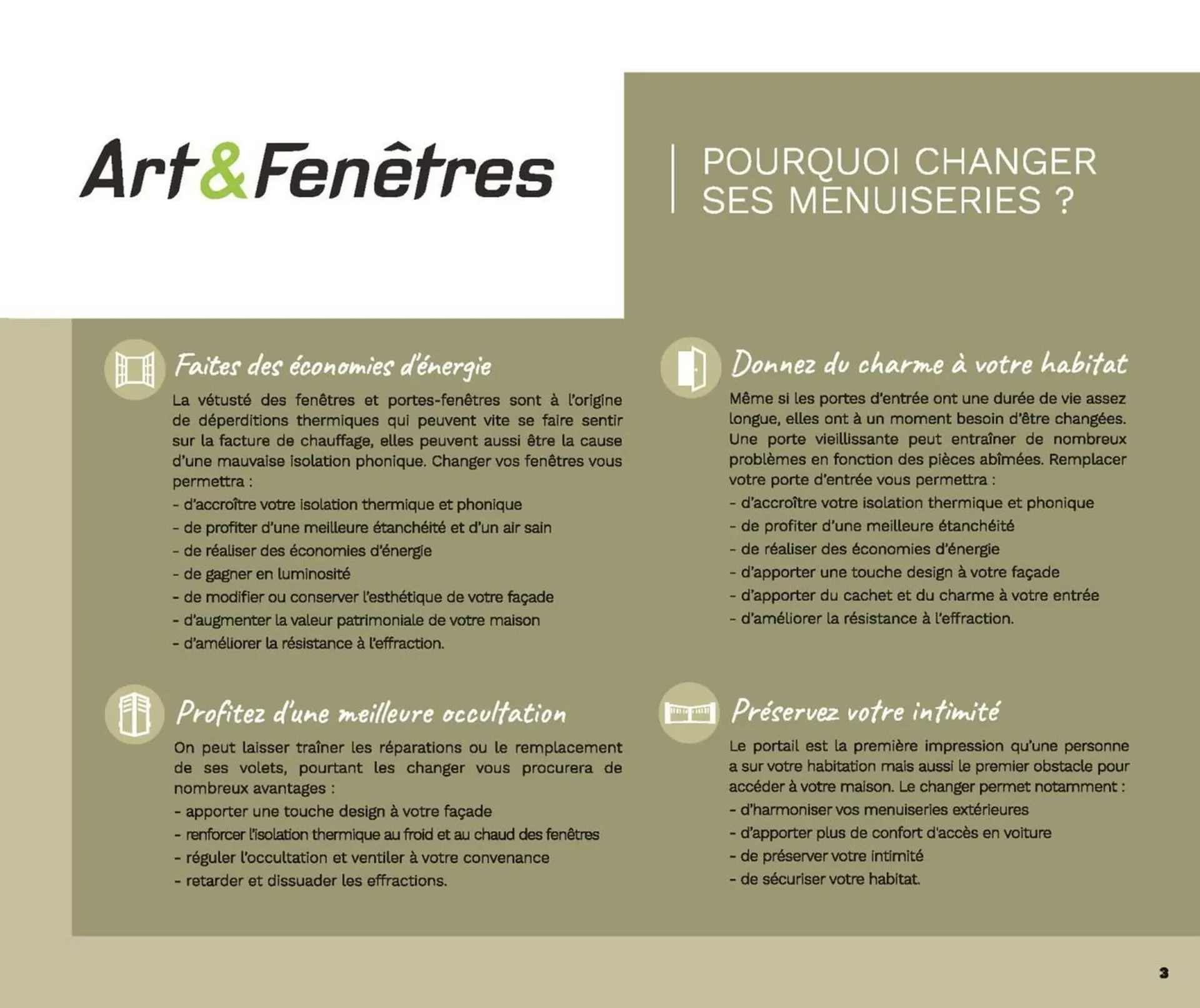 Catalogue Art & Fenêtres du 29 août au 31 décembre 2023 - Catalogue page 3