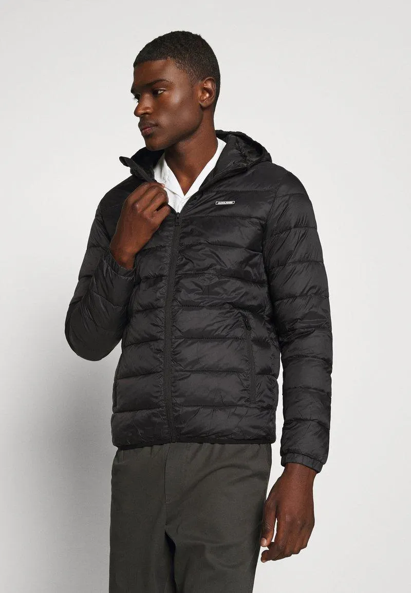 JJVINCENT PUFFER HOOD - Veste mi-saison - black