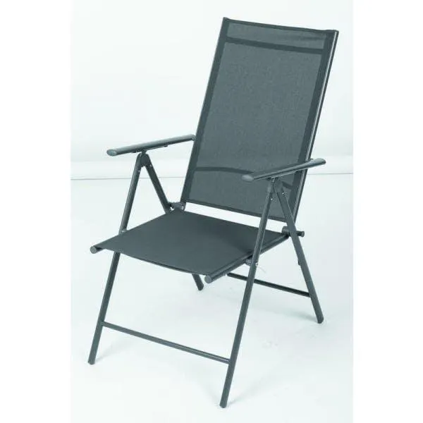 Fauteuil Jardin Oslow Acier Alu+txt Gri