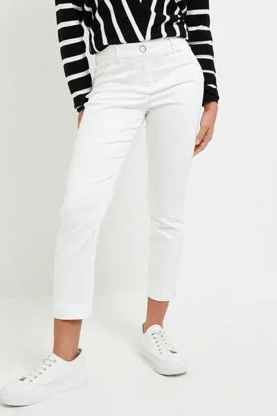 Pantalon cigarette raccourci femme