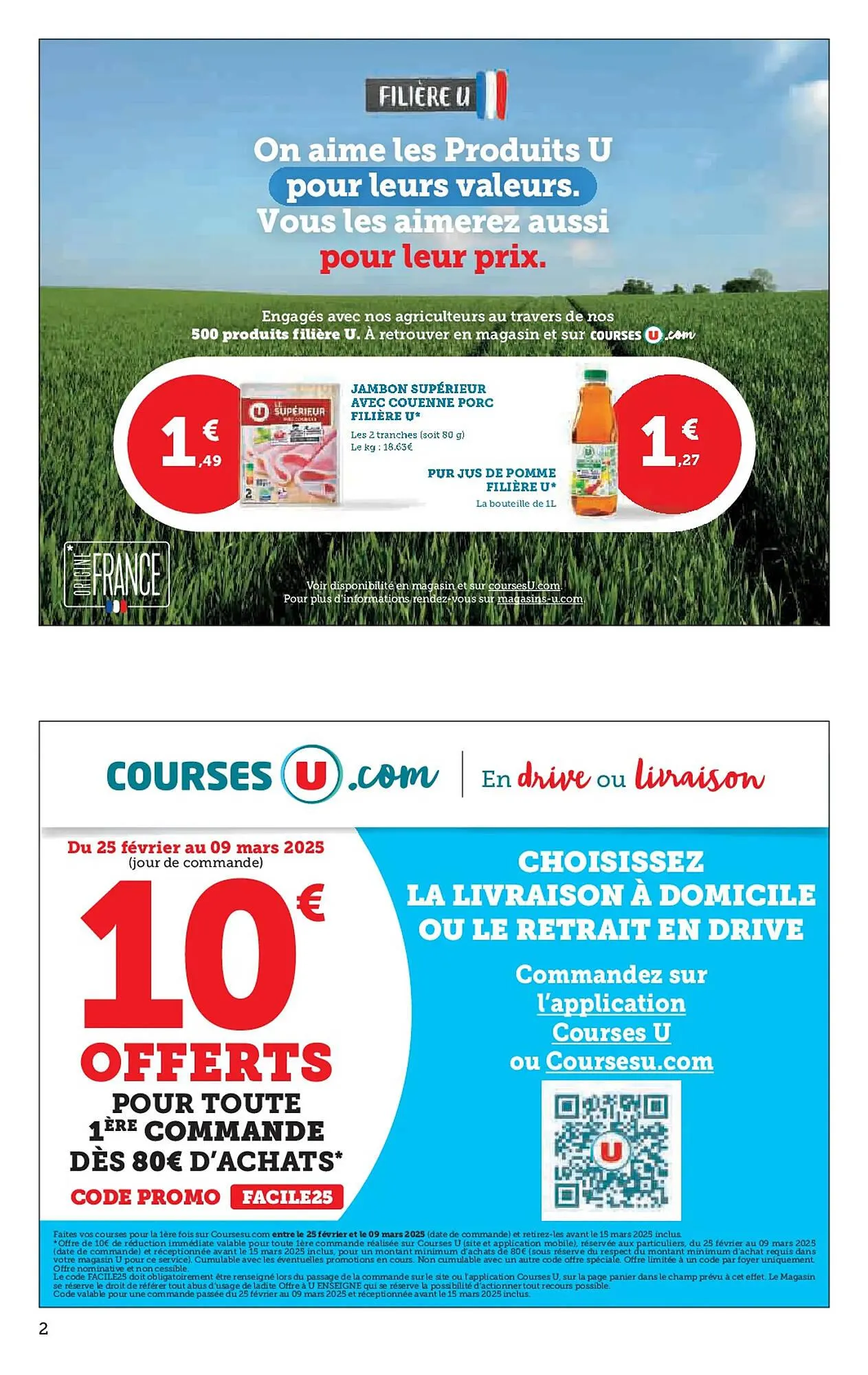 Catalogue Super U du 25 février au 9 mars 2025 - Catalogue page 2