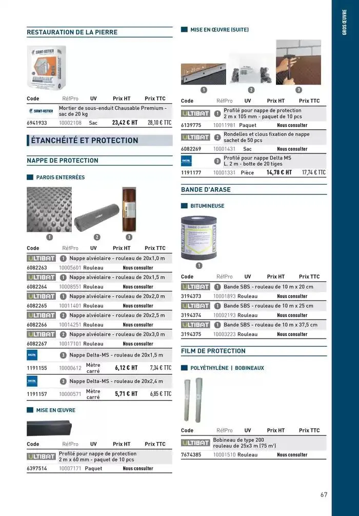 Matériaux 2025 du 1 janvier au 31 décembre 2025 - Catalogue page 67