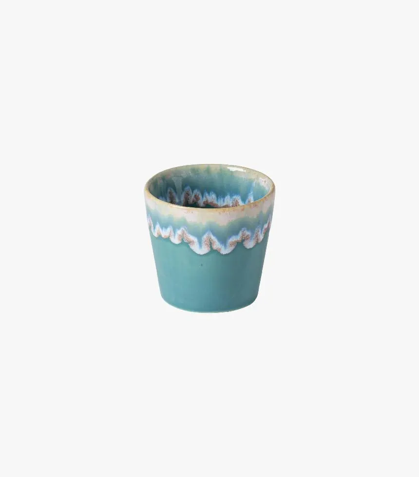 Tasse expresso en grès Turquoise